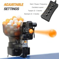 Robot de tennis de table, machine à balles de ping-pong, lance des balles de ping-pong de 40 mm conformes aux règles, machine de tennis de table automatique pour l'entraînement