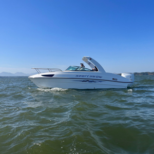 7.3 M 24 FT Fiberglass Half Cabin Luxury Sport Leisure <b>Yacht</b> for Sale - Product Image 3