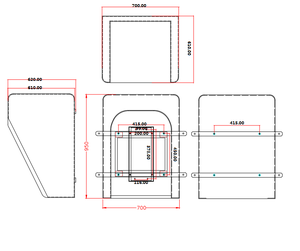 Boîtier <span class=keywords><strong>téléphonique</strong></span> extérieur industriel étanche, cabine <span class=keywords><strong>téléphonique</strong></span>, boîtier acoustique pour téléphone, modèle RF-26 - Product Image 6