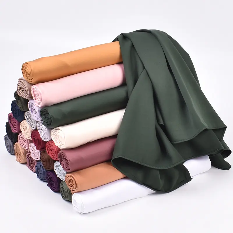 In lụa đầu khăn Polyester chấm in Phụ Kiện Đầu vuông Satin khăn hijab