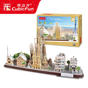 <span class=keywords><strong>Puzzle</strong></span> en papier <span class=keywords><strong>3D</strong></span>, modèle <span class=keywords><strong>de</strong></span> la ligne ferroviaire <span class=keywords><strong>de</strong></span> la ville <span class=keywords><strong>de</strong></span> Moscou, kit <span class=keywords><strong>de</strong></span> construction, jouet éducatif DIY pour enfants et adultes, cadeau <span class=keywords><strong>de</strong></span> décoration pour la maison, 98 pièces, CubicFun - Product Image 3
