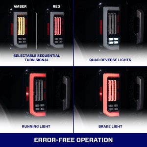 Luces Traseras LED para <span class=keywords><strong>Ford</strong></span> <span class=keywords><strong>Bronco</strong></span> 2021-2026, 2/4 Puertas, Par de Conjuntos de Luces Traseras de Repuesto - Product Image 5