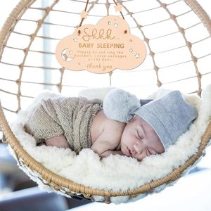 Letrero <span class=keywords><strong>de</strong></span> puerta <span class=keywords><strong>de</strong></span> <span class=keywords><strong>madera</strong></span> 'Shhh Baby Sleeping' grabado no suena letrero <span class=keywords><strong>de</strong></span> timbre <span class=keywords><strong>para</strong></span> colgador <span class=keywords><strong>de</strong></span> puerta delantera <span class=keywords><strong>de</strong></span> habitación <span class=keywords><strong>de</strong></span> bebé - Product Image 3