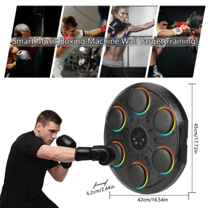Máquina de Boxeo Inteligente con Bluetooth para Montar en la Pared, para Gimnasio en Casa, Entrenamiento en Interiores, Máquina de Golpeo con Música y Guantes de Boxeo - Product Image 3