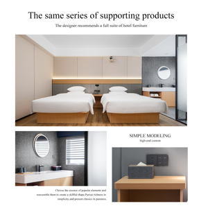 Foshan Leverancier Op Maat Gemaakt Hotel Luxe Kartonnen Kingsize Bed Kamer Meubels Met 3 4 5 Sterren Hotel Meubels Slaapkamer Sets - Product Image 6
