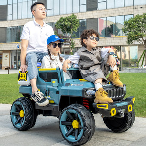 Coche eléctrico para niños LVOGKHAN 4X4 con control remoto, tamaño grande, doble asiento, recargable, juguete para niños - Product Image 1