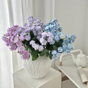 Flores Artificiales de Jazmín de Seda, Alta Simulación, Blancas, Rosas y Moradas, Decoración para Bodas y Hogar - Product Image 2