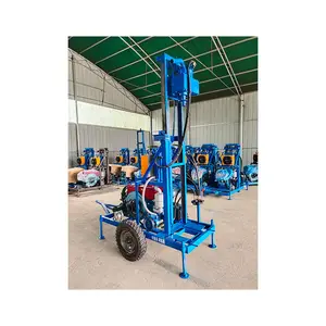 Plataforma de perforación de pozos de agua de pozo hidráulico diésel proveedor de China Mini precio/pequeña máquina de perforación de pozos de agua portátil para la venta