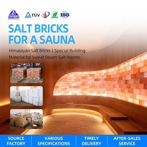 Ladrillos de Revestimiento para Paredes de Salas de Sal, Baldosas de Roca Natural Rosa del Himalaya para Proyectos de Haloterapia, Cueva, Spa, <span class=keywords><strong>Hotel</strong></span> e Interiores - Product Image 2