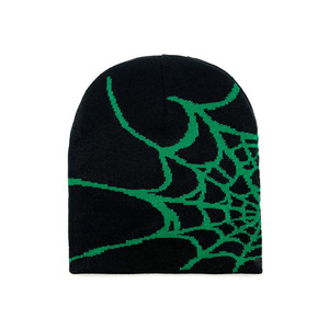 Bonnet tricoté unisexe chaud d'hiver, nouveau bonnet <span class=keywords><strong>en</strong></span> coton brodé d'un <span class=keywords><strong>araignée</strong></span> de dessin animé, bonnets skullies, cadeaux pour garçons - Product Image 6