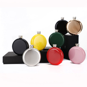 Or rose 5oz rondes en acier inoxydable dame fille hip flask avec entonnoir whiskey <span class=keywords><strong>alcool</strong></span> flacon de hanche - Product Image 5