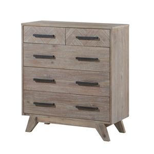 Precio competitivo Madera Tallboy 5 Cajones Nuevo diseño Muebles de dormitorio Oem Roble/Pino/Acacia Madera maciza de Vietnam - Product Image 4