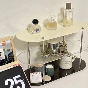 Étagère de rangement en acrylique à 3 couches de style Ins, organisateur de bureau en <span class=keywords><strong>plastique</strong></span>, étagère décorative amovible pour affichage de tasses de bijoux de parfum - Product Image 1