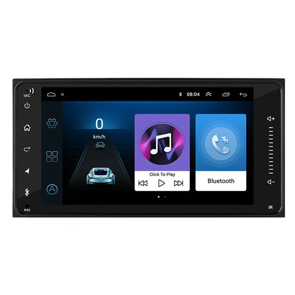 Autoradio Android 9.0, écran 7 ", Wifi, 1 go/16 go, lecteur DVD, stéréo, 2 Din, pour voiture Toyota Camry Corolla, Prius, Rav4, Prado