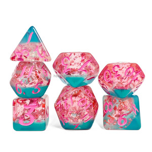 Dés HS <span class=keywords><strong>DICE</strong></span>, prix de gros, dés polyédriques en résine, dés de voyage de rêve, ensemble de dés pour D&D, Donjons et Dragons, jeux de rôle sur table, dés - Product Image 1