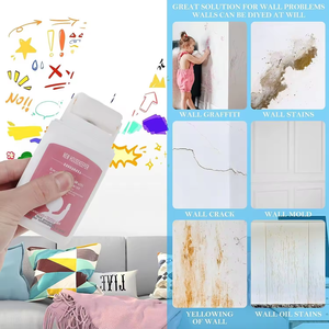 <span class=keywords><strong>Kit</strong></span> de rouleau de <span class=keywords><strong>peinture</strong></span> murale acrylique facile à utiliser aucun outil spécial nécessaire brosse d'application de revêtement liquide pour les réparations de <span class=keywords><strong>plafond</strong></span> mural - Product Image 4