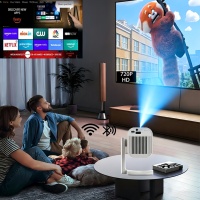 Projecteur LCD portable HTP de nouvelle conception pour home cinéma, 150 lumens ANSI, LTPS 2,1 pouces, compatible avec la banque d'alimentation, pour les entreprises et la maison