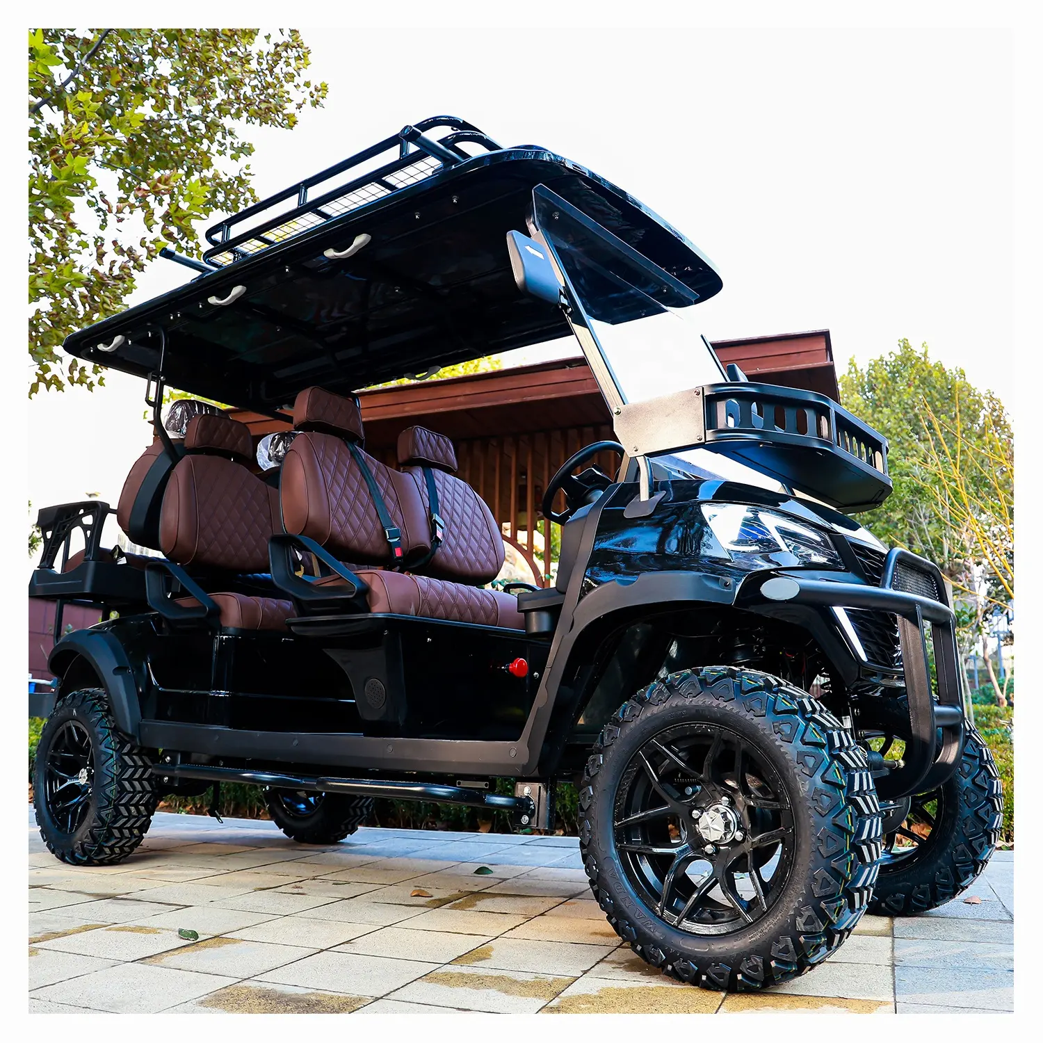 Customizable 72V 7.5KW AC Motor Hunting Electric Golf Carts Car Buggies With DOT Lithium Battery