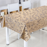 Nappe en PVC à motif maille argentée RNPT avec support en tissu, nettoyage facile, rectangulaire, pour table à manger