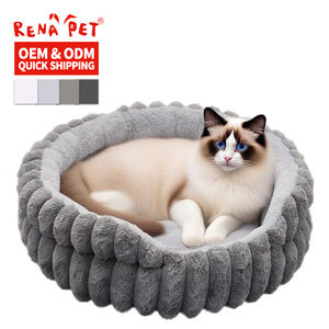 Großhandel Hersteller Individuelles Logo Weiches Warmes Plüsch-Hundebett Katzenbett Haustierprodukt - Product Image 6