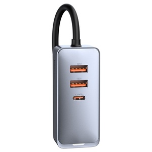 Chargeur de voiture USB Type C Baseus 120W, charge rapide pour iPhone 12 Pro <span class=keywords><strong>Xiaomi</strong></span> Samsung téléphone portable PD QC 3.0 USBC chargeur de téléphone de voiture - Product Image 4