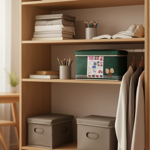 Paquete Mixto de Cajas de Almacenamiento de Tela No Tejida con Tapa, 38X24X24 cm, Contenedores Organizadores - Product Image 1