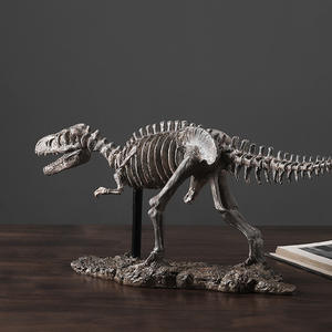 Ornements d'animaux fossiles de dinosaures Huaqi SKD24, squelette de dinosaure, artisanat en résine écologique peint à la main, personnalisé pour le bureau et la maison - Product Image 4