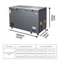 Congélateur vertical commercial de type armoire à glace pour supermarchés - Congélateur à viande économe en énergie avec trois portes