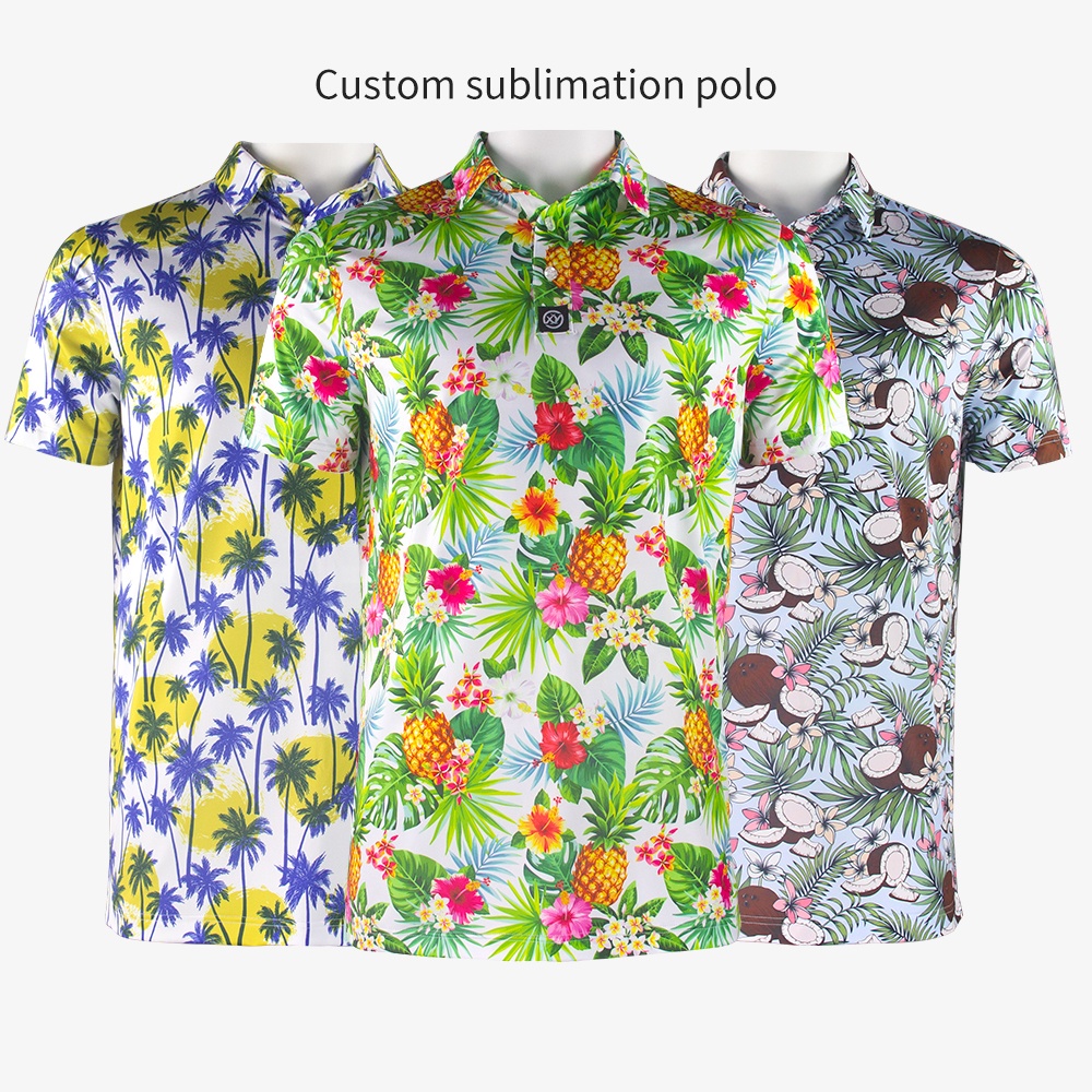 92 Polyester 8 Spandex Polo Shirts - Quick Dry Men's Golf Shirts