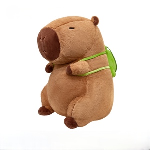 Nhà Máy Giá Rẻ Giá Tùy Chỉnh Động Vật Đồ Chơi Cảm Ứng Mềm Mại Cảm Giác Túi Quyến Rũ Đáng Yêu Capybara Sang Trọng Keychain Đồ Chơi Bán - Product Image 4