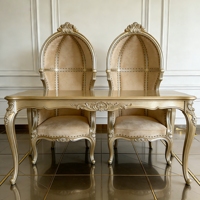 Vente directe usine : Ensemble de chaises coquille d'œuf style européen, durables et écologiques, pour hôtels, salons et villas