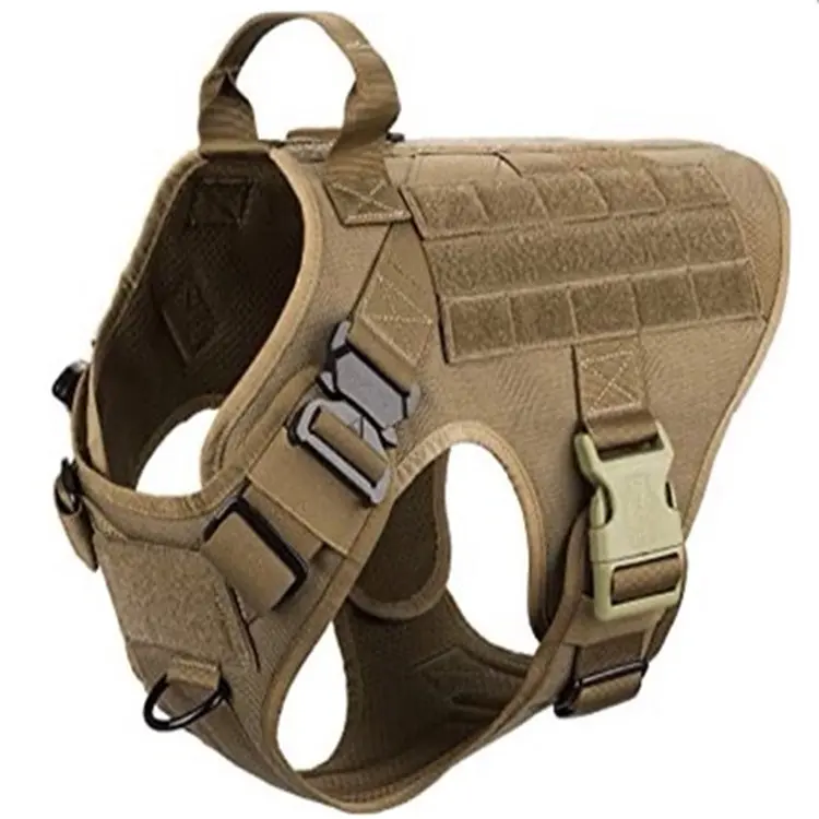 Großhandel Outdoor Custom Haustier Produkt No Pull Pet Training Duty Weighted Military Tactical Hunde geschirr für mittelgroße Hunde