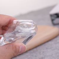 Bouteille octogonale vide en PET de 60 ml avec bouchon à vis pour savon liquide et désinfectant pour les mains, utilisation en voyage, récipient rechargeable