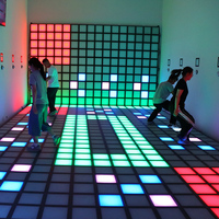 Piste de danse interactive pour jeux d'enfants 30x30cm Lumière de piste de danse interactive à LED jeux lumineu