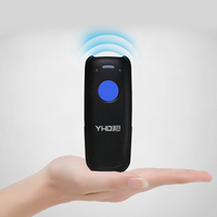 YHD-3600CB+ Mini Lector de Códigos de Barras Inalámbrico Bluetooth 1D CCD, Escáner de Códigos de Barras de Bolsillo con Base de Carga
