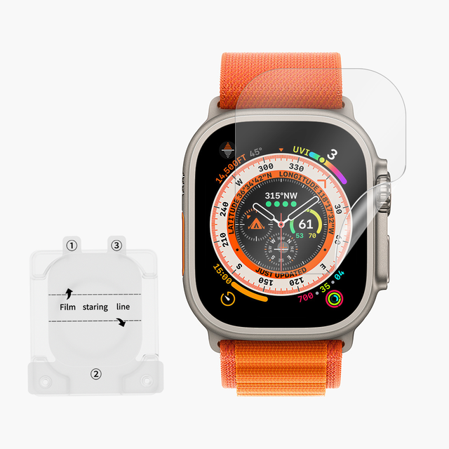 New Hot Sale Easy Install  HD Clear Flexible Soft TPU Smart Watch Screen Protector Auto Repair TPU Film for Apple Watch 7/8/9/10