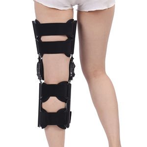 Joelheira de neoprene preta, cinta de joelho aberta, alta qualidade, suporte personalizado, perna, neoprene - Product Image 4