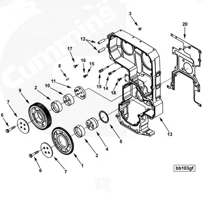 提案 4089757 4026694 4985562 piezas de motor diésel QSX15 ISX15 junta