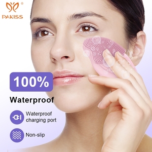 แปรงทำความสะอาดผิวหน้าแบบชาร์จไฟได้ PAKISS กันน้ำ - อุปกรณ์ดูแลผิวพกพาสำหรับขัดผิวหน้าและผลัดเซลล์ผิวอย่างอ่อนโยนทุกวัน - Product Image 5