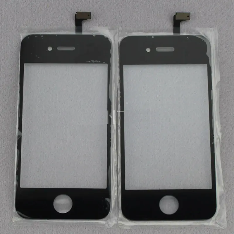 Мобильный телефон 4S Сенсорное стекло экран запасная часть с специальная баннерная ткань для печати изображений с одной стороны Рамка для IPHONE 4G 4s