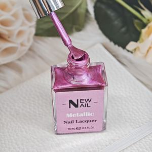 신제품 판타지 OEM 프라이빗 라벨 메탈릭 자연 건조 네일 폴리쉬 12색 세트, 비건 매력적인 일반 미러 이펙트 네일 락커 키트 - Product Image 5