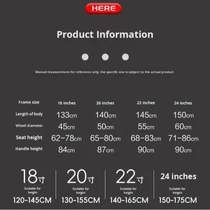 Bicicletta da Montagna per Bambini Ollie's Little Mountain da 22 Pollici per 6-12 Anni con Forcella Ammortizzata, Doppio Freno e Pneumatici Antiscivolo - Product Image 2