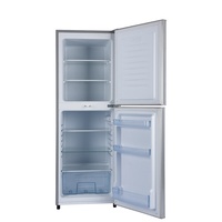 Kit combiné réfrigérateur-congélateur vertical BCD-198 en acier inoxydable à double porte pliante