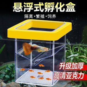 Caja de Aislamiento Flotante Cuadrada para Peces, Tanque de Cría Transparente de Plástico para Guppys, Accesorio para la Cría de Peces Pequeños - Product Image 2