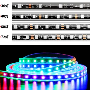 Lampu air terjun ringan 2835 SMD 12V/24v/5V24V WS2811 120LED/M Strip LED merah hijau biru untuk adegan pernikahan