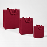 Sac fourre-tout non tissé de couleur unie, sac à main non tissé réutilisable pour la réception d'hôtel, emballage de cadeaux clients
