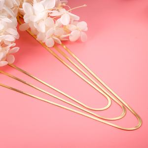 Nuevo Diseño 2022, Cadena Delicada de Oro de 18K, Cadena Triple Moderna y Popular, Collar con Colgante de Acero Inoxidable, Joyería de Moda - Product Image 5