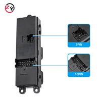 Interruptor de Elevalunas Eléctrico para Automóvil, Diseño Nuevo de Fábrica 25401-ED500, Lado Derecho, Duradero