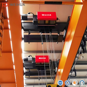 El mejor precio, tipo europeo, 1T, 5 toneladas, 10 toneladas, 15 toneladas, 30 toneladas, viga doble individual, cuerda de alambre eléctrica, polipasto europeo con control remoto - Product Image 5