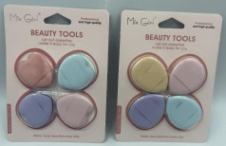Set di spugne per trucco Mix Girl, confezione da 4, strumenti di bellezza lavabili per l'applicazione sul viso - Product Image 1